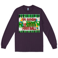 Plum on sunday we watch football tumbler Long Sleeve Tee - BundleAndBundleShop
