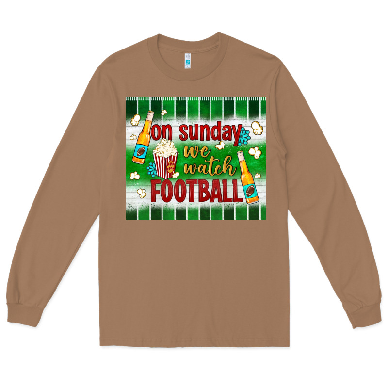 On Sunday We Watch Football Tumbler Long Sleeve Tee by BundleAndBundleShop | Teevron