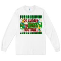 White on sunday we watch football tumbler Long Sleeve Tee - BundleAndBundleShop