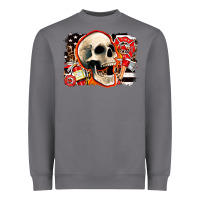 Storm firefighter skull Heavyweight Sweatshirt - AdoDesignShop
