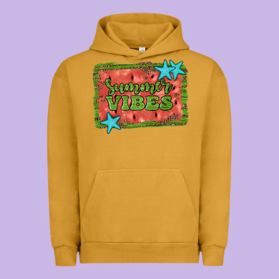 Summer Vibes Watermelon Urban Hoodie Designed By Jahusdesignshop