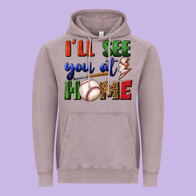 I'll See You At Home Vintage Hoodie Designed By Bundleandbundleshop