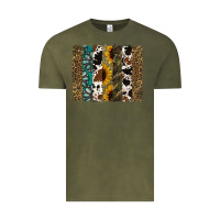 Vintage Olive Western Brushstroke Vintage Tee - Jasminsmagicworld
