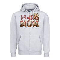 Heather Grey t ball mom Zipper Hoodie - AdoDesignShop