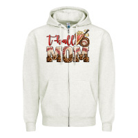 Oatmeal Heather t ball mom Zipper Hoodie - AdoDesignShop