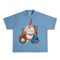 Pebble Blue Baseball Frappe Coffee Urban Heavy Tee - FaDigitalArtStudio