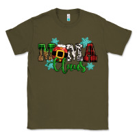 Army Green mama claus christmas Classic Tee - CowGirlArtShop