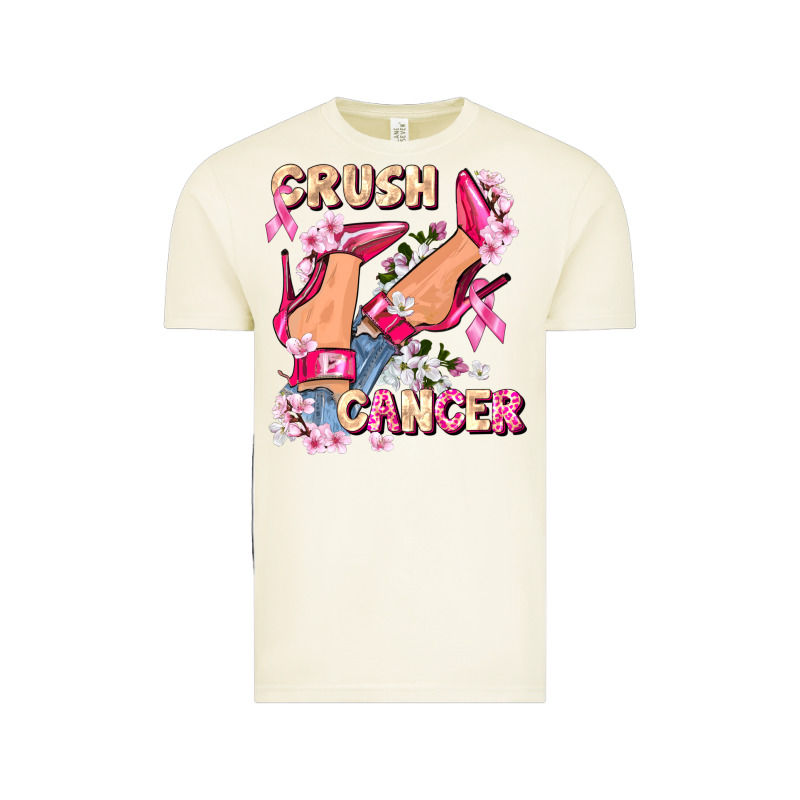 Crush Breast Cancer Vintage Tee by FaDigitalArtStudio | Teevron