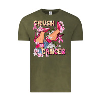 Vintage Olive Crush Breast Cancer Vintage Tee - FaDigitalArtStudio