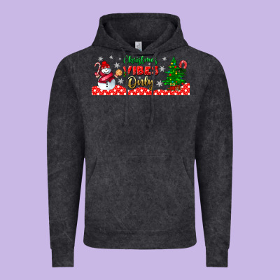 Christmas Vibes Only Libbey Glass Vintage Hoodie Designed By Bundleandbundleshop