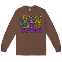 Chestnut Tis The Season Crawfish Mardi Gras Long Sleeve Tee - FaDigitalArtStudio