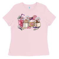Bubblegum Pink Mama coffee cup mother's day Ladies Tee - HowdyJamesFarm
