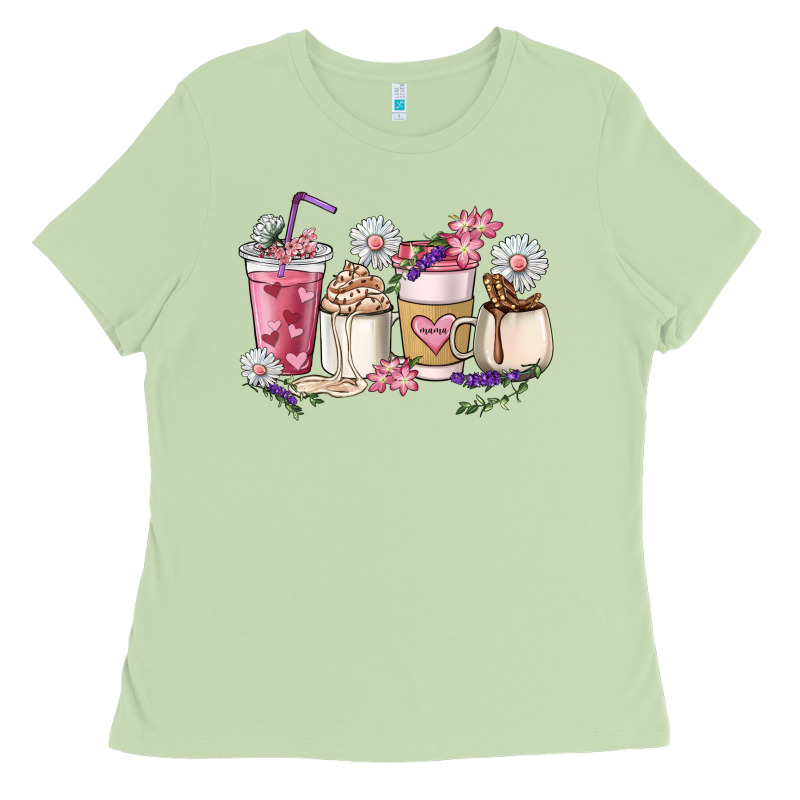 Mama Coffee Cup Mother's Day Ladies Tee by HowdyJamesFarm | Teevron