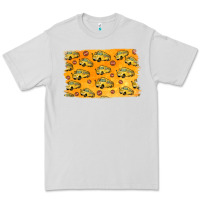 Dove Grey School Bus Pattern Premium Tee - Jasminsmagicworld