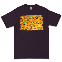 Plum School Bus Pattern Premium Tee - Jasminsmagicworld