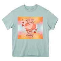 Arona love the world like the one Heavy Core Tee - TumblerDesignByShophia