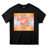 Black love the world like the one Heavy Core Tee - TumblerDesignByShophia