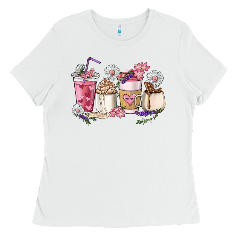 Mama Coffee Cup Mother's Day Ladies Tee by HowdyJamesFarm | Teevron