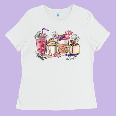 Mama Coffee Cup Mother's Day Ladies Tee Designed By Howdyjamesfarm