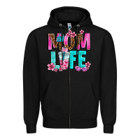 Black mom life Zipper Hoodie - AdoDesignShop