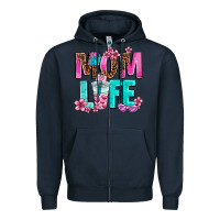 Navy mom life Zipper Hoodie - AdoDesignShop