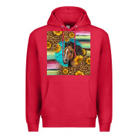 Cardinal quarter horse aztec pattern Premium Hoodie - LillyAllenDesigns