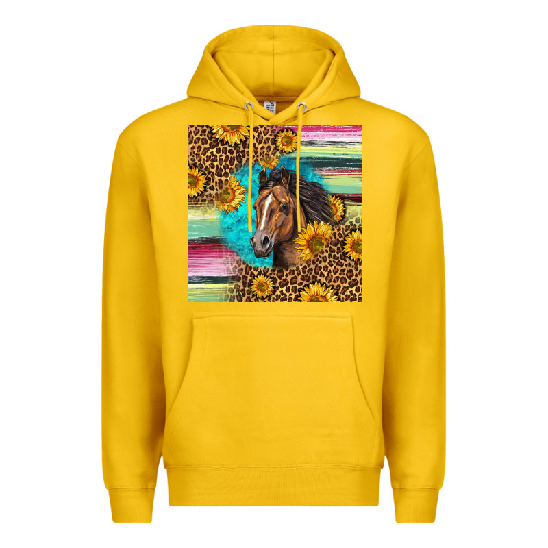 Quarter Horse Aztec Pattern Premium Hoodie by LillyAllenDesigns | Teevron