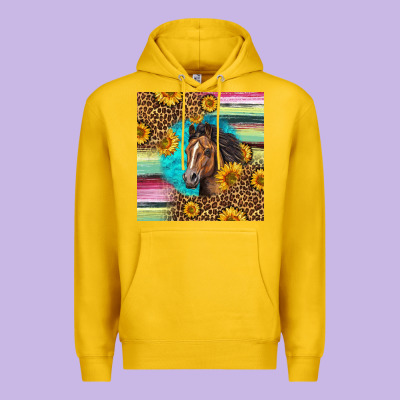 Quarter Horse Aztec Pattern Premium Hoodie Designed By Lillyallendesigns