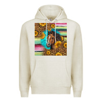 Oatmeal Heather quarter horse aztec pattern Premium Hoodie - LillyAllenDesigns