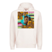 Pale Pink quarter horse aztec pattern Premium Hoodie - LillyAllenDesigns