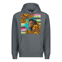 Rock quarter horse aztec pattern Premium Hoodie - LillyAllenDesigns