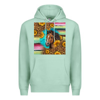 Seafoam quarter horse aztec pattern Premium Hoodie - LillyAllenDesigns