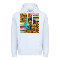White quarter horse aztec pattern Premium Hoodie - LillyAllenDesigns