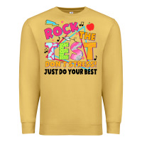 Antique Gold rock the test don't stress! just do your best Premium Sweatshirt - JahusDesignShop