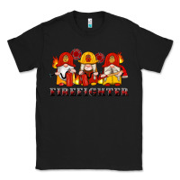 Black firefighter gnomes Classic Tee - Artiststas