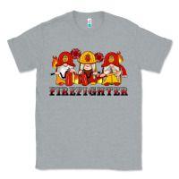 Heather Grey firefighter gnomes Classic Tee - Artiststas