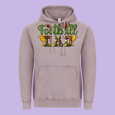 Football Dad Vintage Hoodie Designed By Bundleandbundleshop