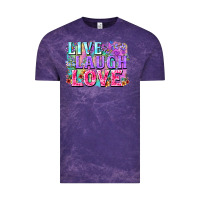 Cloud Purple Live laugh love hippie Valentine's Day Vintage Tee - FaDigitalArtStudio