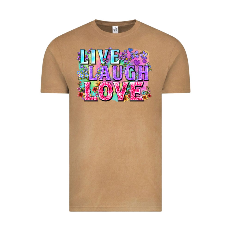 Live Laugh Love Hippie Valentine's Day Vintage Tee by FaDigitalArtStudio | Teevron