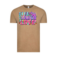 Vintage Coffee Live laugh love hippie Valentine's Day Vintage Tee - FaDigitalArtStudio