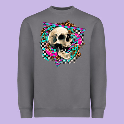 Race Skull Heavyweight Sweatshirt Designed By Adodesignshop