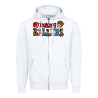 White raising ballers Zipper Hoodie - AdoDesignShop