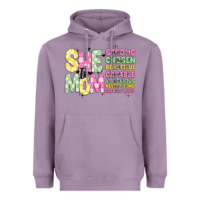 She Is Mom Heavyweight Hoodie by JahusDesignShop | Teevron