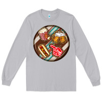 Moon Dust american football round earrings Long Sleeve Tee - BundleAndBundleShop