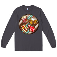 Smoke american football round earrings Long Sleeve Tee - BundleAndBundleShop