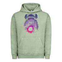 Pigment Oil Green astronaut deep space Urban Hoodie - maiPhamDesign