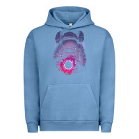 Pigment Pebble Blue astronaut deep space Urban Hoodie - maiPhamDesign