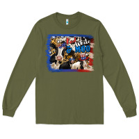 Army Green Red White Moo Heifers Long Sleeve Tee - RanaPortraitStore