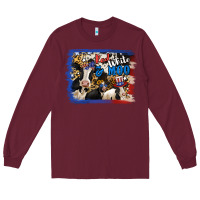 Burgundy Red White Moo Heifers Long Sleeve Tee - RanaPortraitStore
