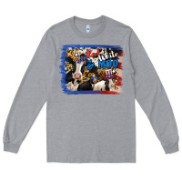 Heather Grey Red White Moo Heifers Long Sleeve Tee - RanaPortraitStore